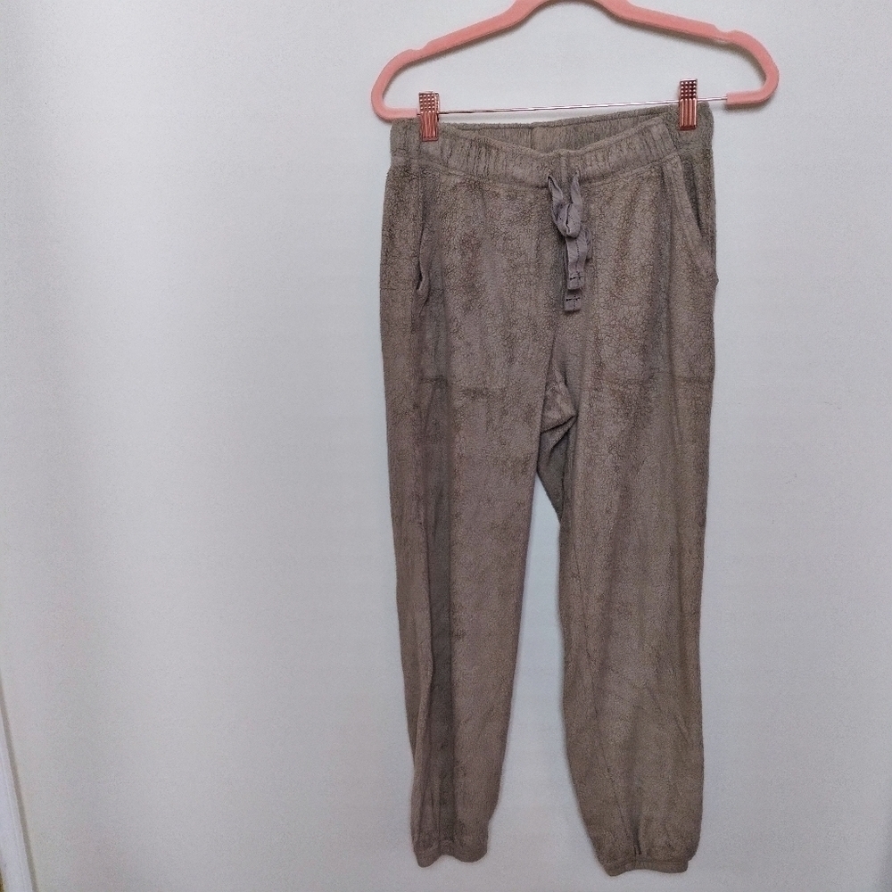 Aerie Cozy Good Vibes Brown Fleece Jogger Size XS